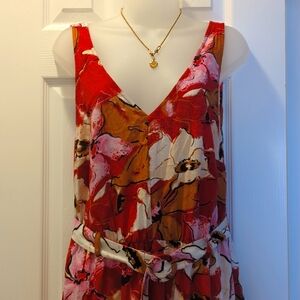 Beautiful Floral Nine West Dress - Size XL